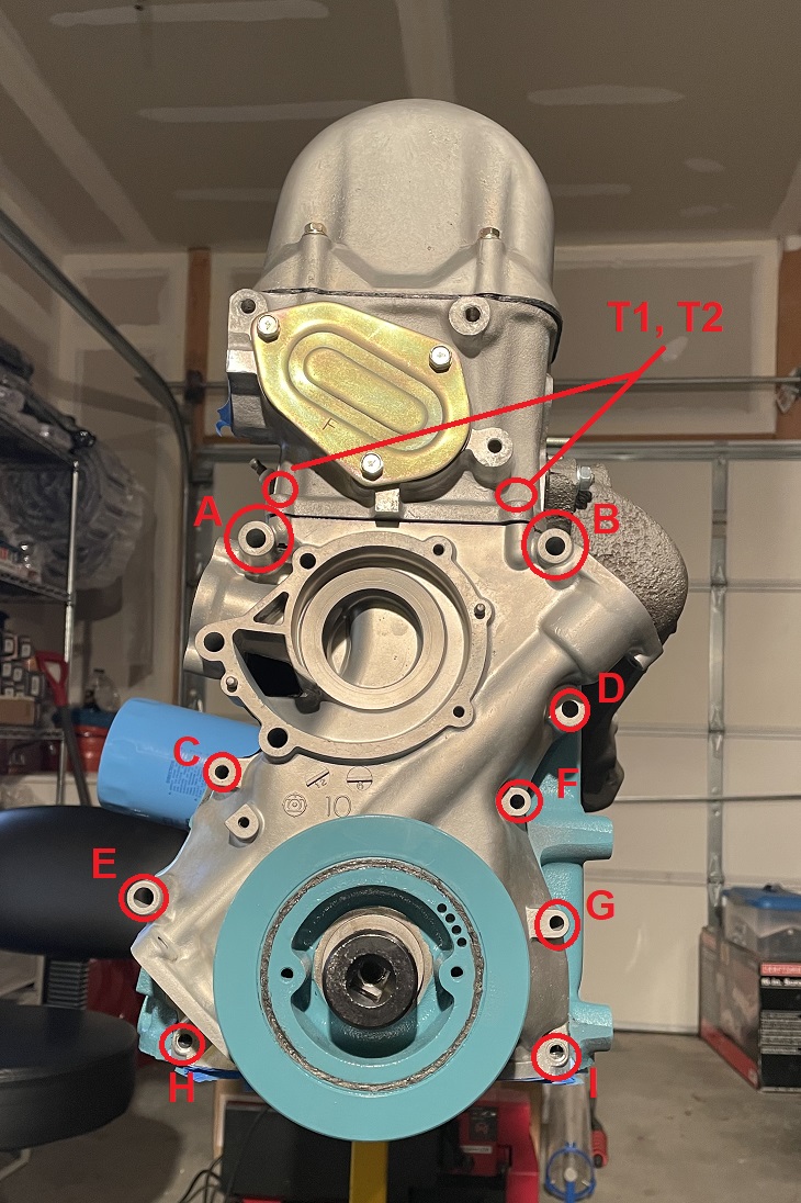 Datsun 240Z L24 Front/Timing Cover Hardware Sizes and Specs ZCarGuide
