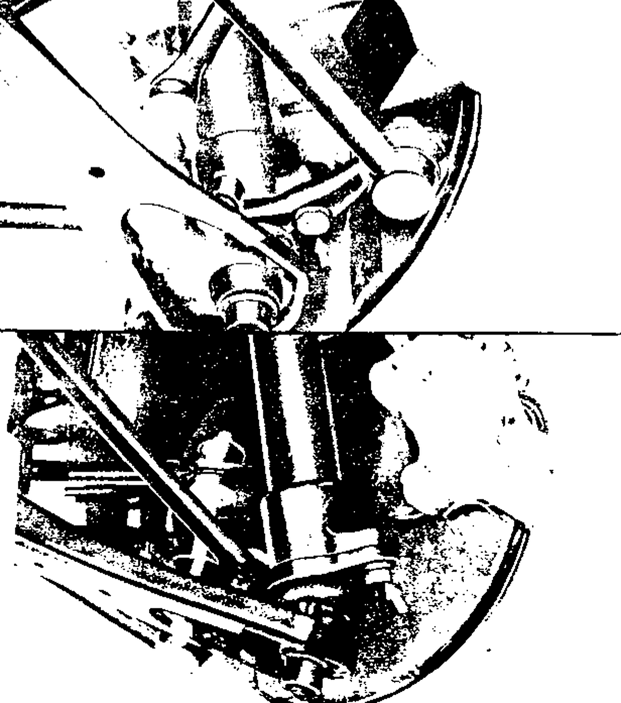 Loosening the knuckle arm fixing bolts